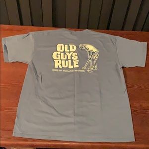Old Guys Rule Golf T Shirt XL